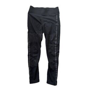 adidas climalite‎ black running pants, woman's medium, yoga leggings, activewear